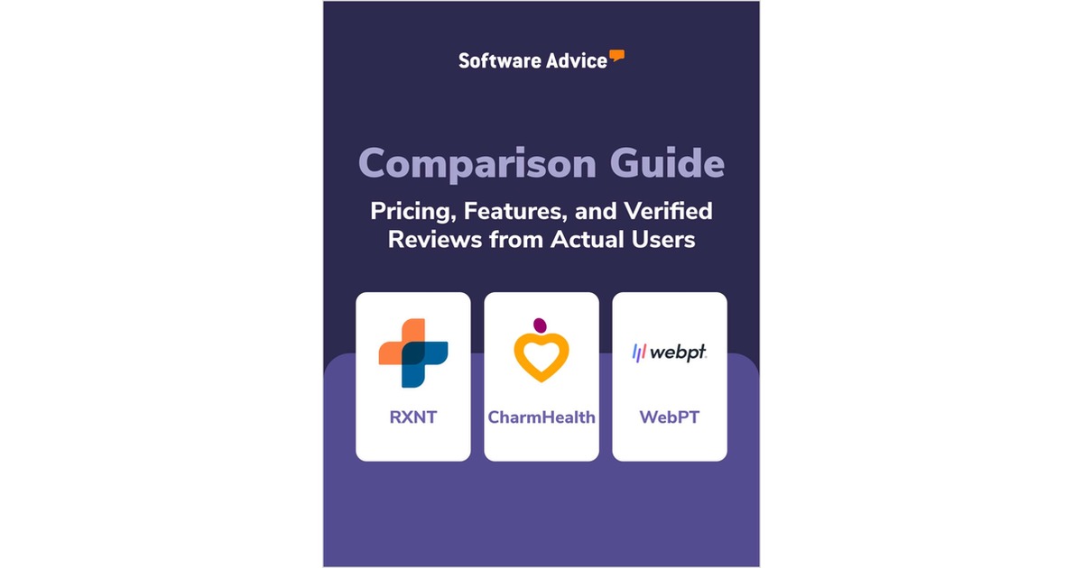 RXNT vs. CharmHealth vs. WebPT