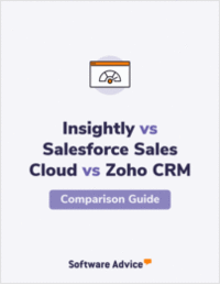 Insightly vs. Salesforce Sales Cloud vs. Zoho CRM Ratings Compared