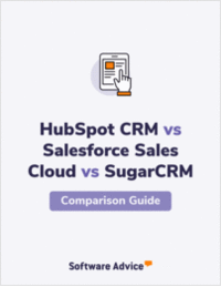 HubSpot CRM vs. Salesforce Sales Cloud vs. SugarCRM Ratings Compared
