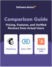Mailchimp vs. Zoho CRM vs. HubSpot CRM