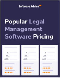 Pricing of Popular Legal Management Software