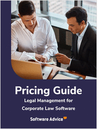 New for 2026: Legal Management Software Pricing Guide for Corporate