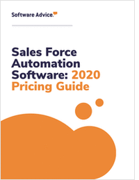 Sales Force Automation Software: 2020 Pricing Guide