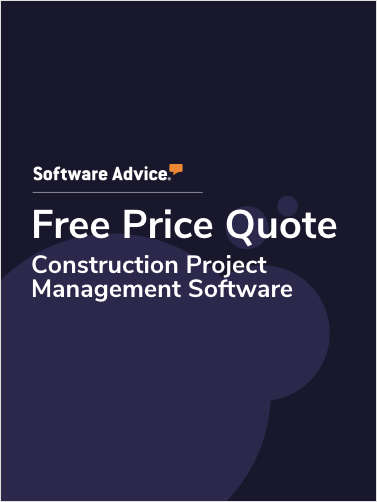 What does construction project management software cost? Get a free price quote