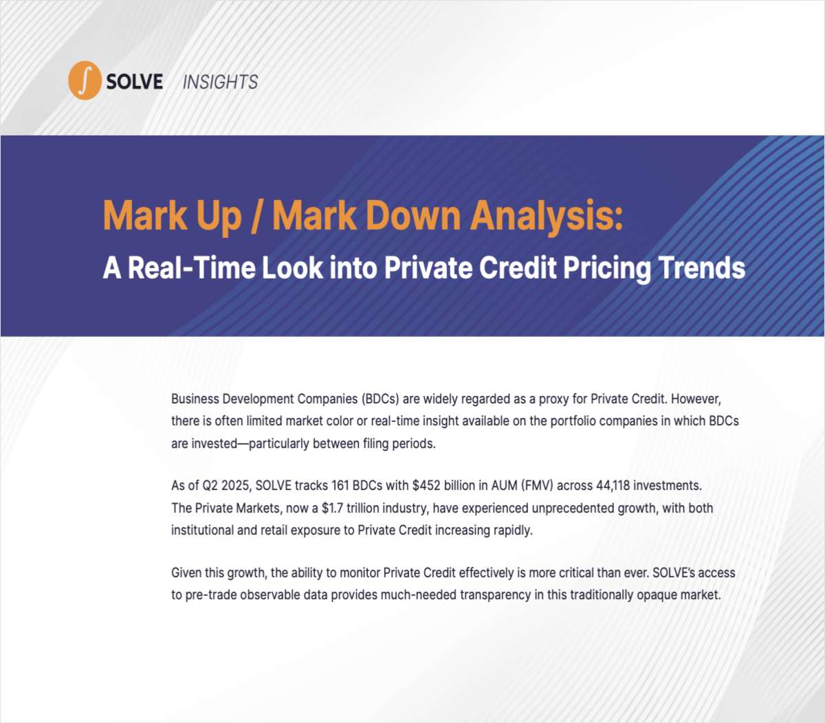 Mark Up / Mark Down Analysis: A Real-Time Look into Private Credit Pricing Trends