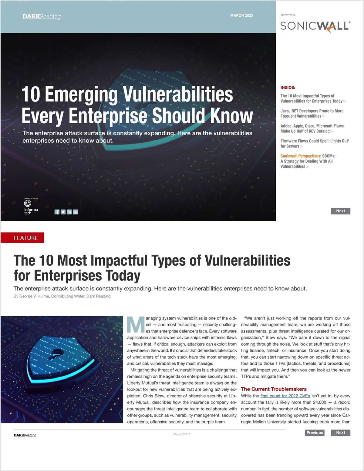 The 10 Most Impactful Types of Vulnerabilities  for Enterprises Today