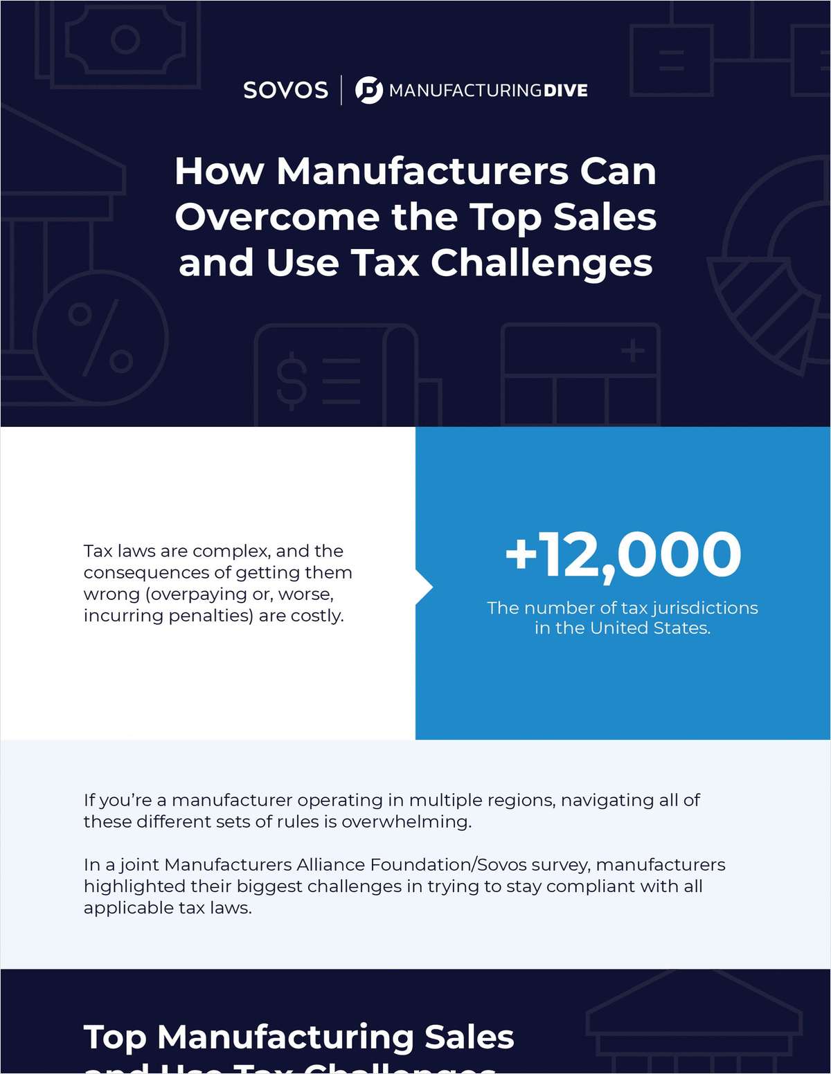 How Manufacturers Can the Top Sales and Use Tax Challenges