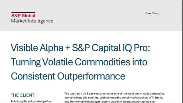 Visible Alpha + S&P Capital IQ Pro: Turning Volatile Commodities into Consistent Outperformance