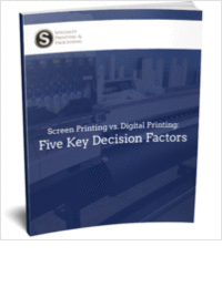 Screen Printing vs. Digital Printing:  Five Key Decision Factors
