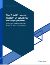 Forrester Study: The Total Economic Impact™ of Splunk for Security Operations