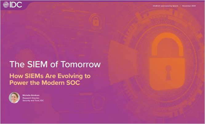 Get the IDC InfoBrief: The SIEM of Tomorrow