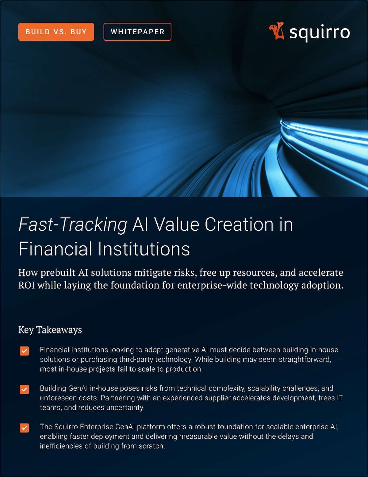 Build vs. Buy - Fast-Tracking AI Value Creation in Financial Institutions
