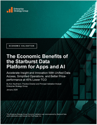 The Economic Benefits of  the Starburst Data Platform for Apps and AI