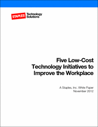 Five Low-Cost Technology Initiatives to Improve the Workplace