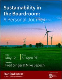 Stanford Webinar: Sustainability in the Boardroom May 12