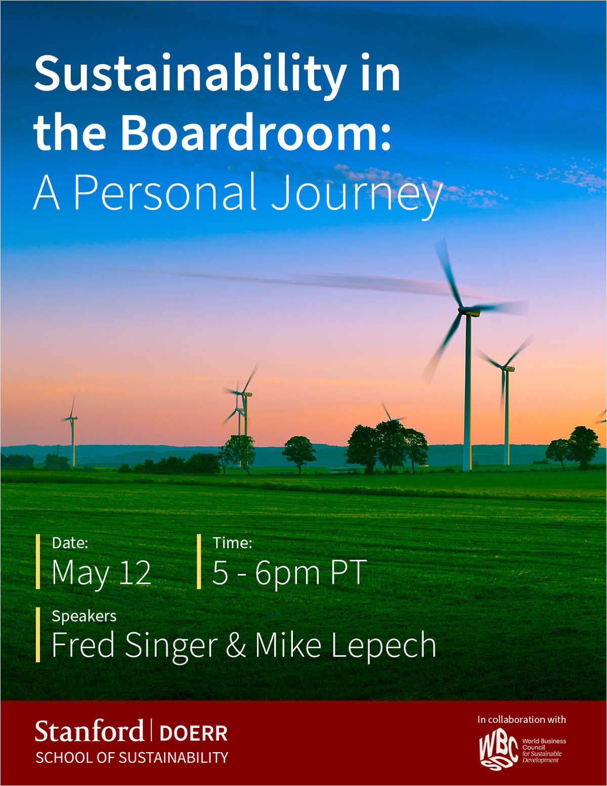 Stanford Webinar: Sustainability in the Boardroom May 12