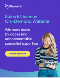 Win more deals by accessing undocmentable specialist expertise