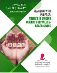 Planning With Purpose: Trends in Guiding Clients for Values-Based Giving