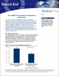 Core HR:  The Foundation for Business Alignment