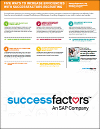 Five Ways to Increase Efficiencies with SuccessFactors Recruiting for Small & Medium-Size Businesses