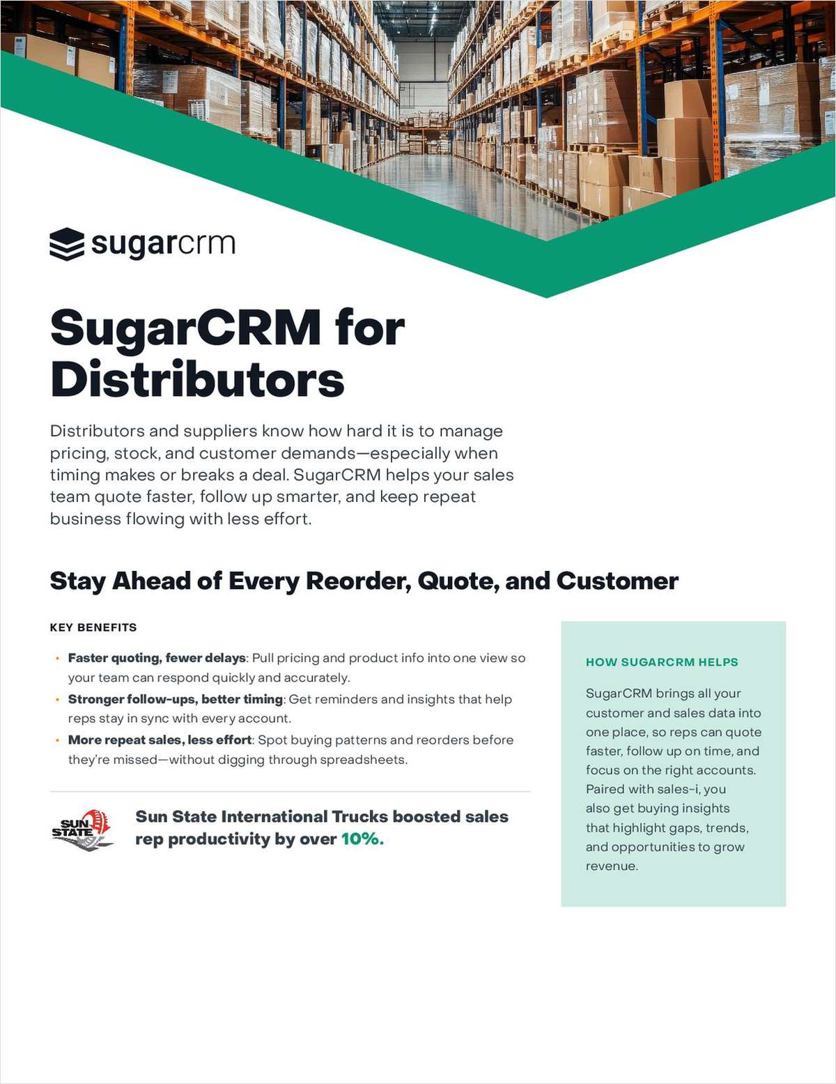 SugarCRM for Distributors
