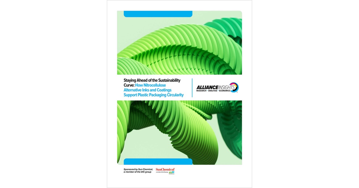 Staying Ahead of the Sustainability Curve: How Nitrocellulose Alternative Inks and Coatings Support Plastic Packaging Circularity