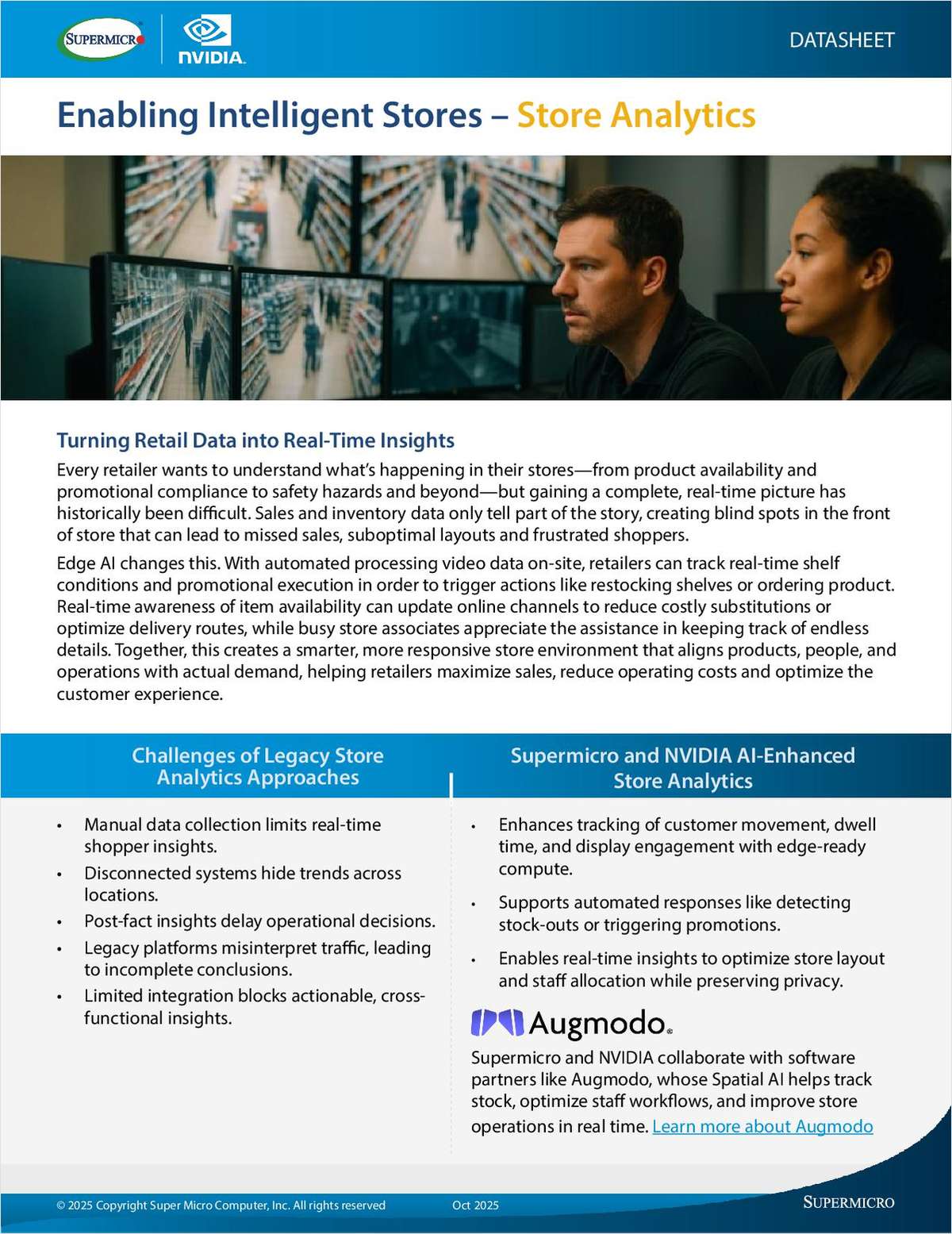 Enabling intelligent stores -- Store analytics