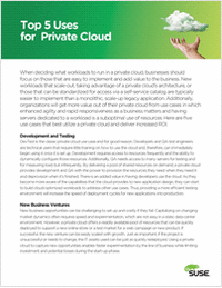 Top 5 Uses for Private Cloud