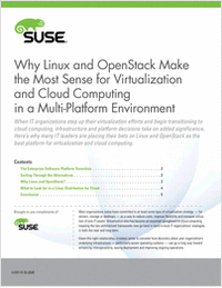 Why Linux and OpenStack Make the Most Sense for Virtualization and Cloud Computing in a Multi-Platform Environment
