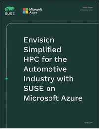Envision Simplified HPC for the Automotive Industry with SUSE on Microsoft Azure