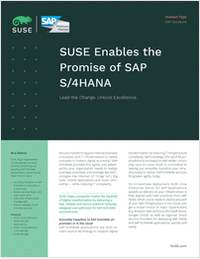 SUSE Enables the Promise of SAP S/4HANA