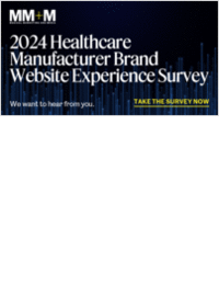 Healthcare Manufacturer Brand Website Experience Survey
