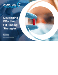 Developing Effective Hit Finding Strategies