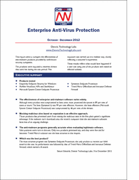 Dennis Technology Labs Report: Enterprise Anti-Virus Protection December 2012