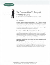 The Forrester Wave™: Endpoint Security, Q1 2013