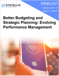 Better Budgeting and Strategic Planning: Evolving Performance Management