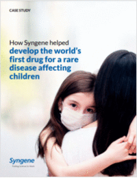 How a global CRO/CDMO helped develop the world's first drug for a rare disease affecting children