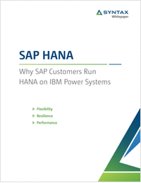 SAP HANA: Why SAP Customers Run HANA on IBM Power Systems