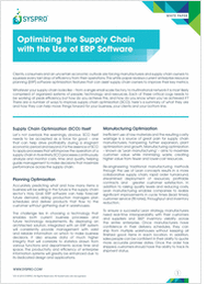 Optimizing the Supply Chain with the Use of ERP Software