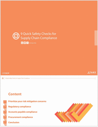 9 Quick Safety Checks for Supply Chain Compliance