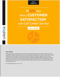 10 KPIs That Affect Customer Satisfaction with Call Center Service
