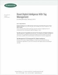 Forrester Report: Boost Digital Intelligence with Tag Management