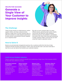 Read: Generate a Single View of Your Customer to Improve Insights