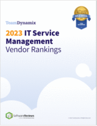 2023 IT Service Management Vendor Rankings