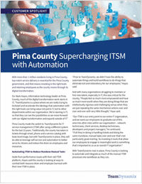 Pima County Supercharging ITSM with Automation