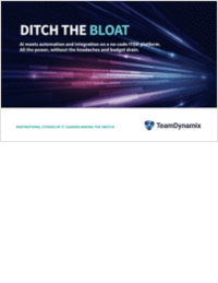 Ditch Bloated & Complex ITSM