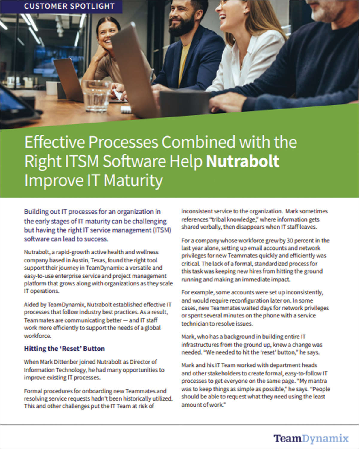 Nutrabolt Achieves Faster, Easier IT Service Delivery with No-Code Automation