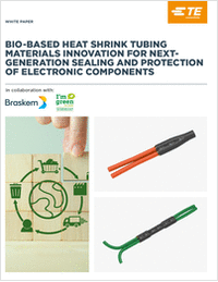 Bio-based heat shrink tubing materials innovation for next generation sealing and protection of electronic components