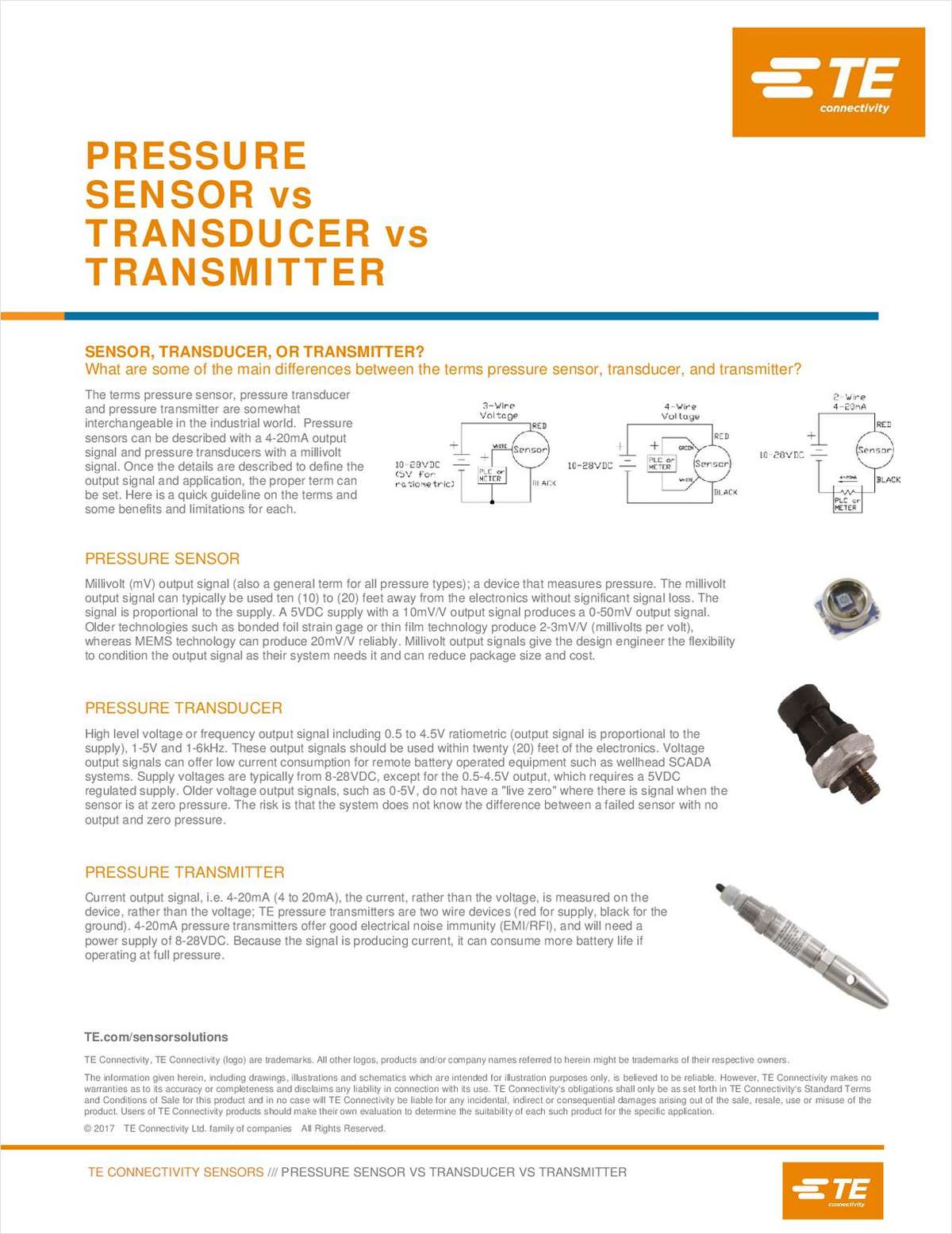 Pressure Sensor vs Transducer vs Transmitter