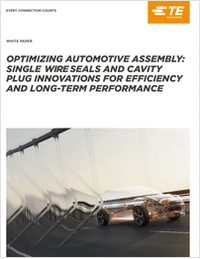 Optimizing Automotive Assembly with advanced single wire seals & cavity plugs
